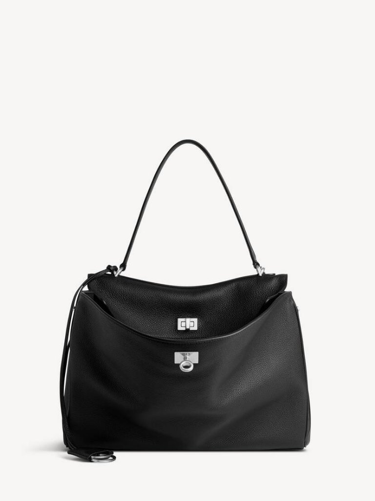 Balenciaga Medium Grained Leather Top-Handle Bag